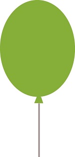 grøn ballon