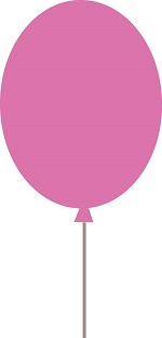 lyserød ballon