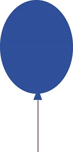 blå ballon