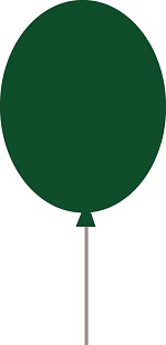 grøn ballon